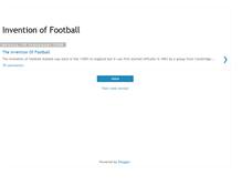 Tablet Screenshot of inventionoffootball.blogspot.com