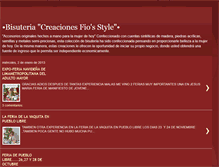 Tablet Screenshot of bisuteriacreacionesfiosstyle.blogspot.com