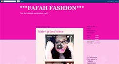 Desktop Screenshot of fafah-fashion.blogspot.com