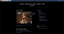 Desktop Screenshot of lauraorsolyaandcindyfanclub.blogspot.com