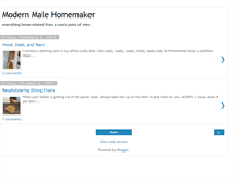 Tablet Screenshot of modernmalehomemaker.blogspot.com