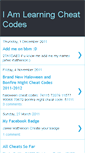 Mobile Screenshot of iamlearningcheats.blogspot.com