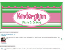 Tablet Screenshot of kinderglynn.blogspot.com