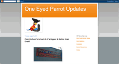 Desktop Screenshot of oneeyedparrotupdates.blogspot.com