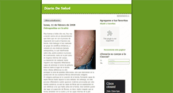 Desktop Screenshot of diariodesalud.blogspot.com