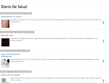 Tablet Screenshot of diariodesalud.blogspot.com