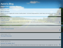 Tablet Screenshot of aaronsiblog.blogspot.com