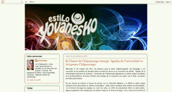 Desktop Screenshot of estiloyovanesko.blogspot.com