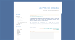 Desktop Screenshot of lacrimedpioggia.blogspot.com