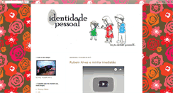 Desktop Screenshot of identidadepessoal.blogspot.com