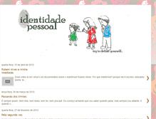 Tablet Screenshot of identidadepessoal.blogspot.com
