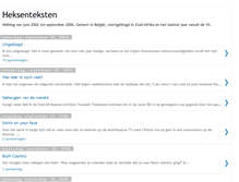 Tablet Screenshot of heksenteksten.blogspot.com