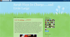 Desktop Screenshot of haysincharge.blogspot.com