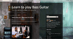 Desktop Screenshot of learnbass.blogspot.com