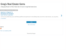 Tablet Screenshot of gregsrealestategems.blogspot.com