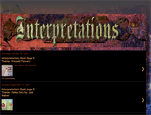 Tablet Screenshot of interpretationsalteredart.blogspot.com