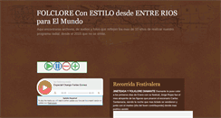 Desktop Screenshot of folcloreconestilo.blogspot.com
