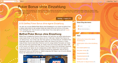 Desktop Screenshot of poker-bonus-ohne-einzahlung.blogspot.com