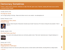Tablet Screenshot of democracy-sometime.blogspot.com
