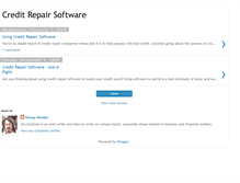 Tablet Screenshot of creditrepairsoftware101.blogspot.com