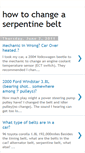 Mobile Screenshot of howtochangeaserpentinebelt.blogspot.com