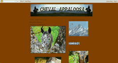 Desktop Screenshot of chevalappaloosa.blogspot.com