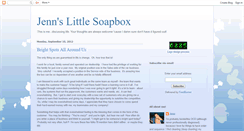 Desktop Screenshot of jennslittlesoapbox.blogspot.com