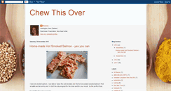 Desktop Screenshot of chewthisover.blogspot.com