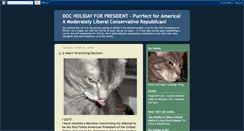 Desktop Screenshot of docholidayforpresident.blogspot.com