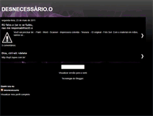 Tablet Screenshot of desnecessario-o.blogspot.com