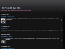 Tablet Screenshot of fabricadesuenos.blogspot.com