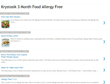 Tablet Screenshot of 3monthallergyfree.blogspot.com