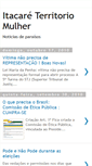 Mobile Screenshot of itacareterritoriomulher.blogspot.com