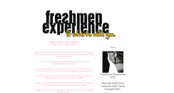 Desktop Screenshot of freshmenexperience.blogspot.com