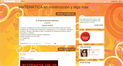 Desktop Screenshot of matematicaenconstruccion.blogspot.com