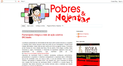 Desktop Screenshot of pobresenojentas.blogspot.com