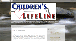 Desktop Screenshot of childrenslifeline.blogspot.com