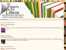 Tablet Screenshot of elespaciodeloslibros.blogspot.com