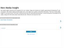 Tablet Screenshot of newmediainsight.blogspot.com