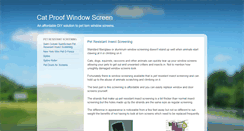 Desktop Screenshot of catproofwindowscreen.blogspot.com