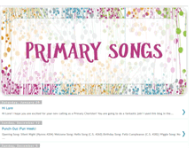 Tablet Screenshot of primarysongs.blogspot.com