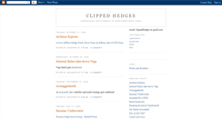 Desktop Screenshot of clippedhedges.blogspot.com