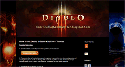 Desktop Screenshot of diablo3gamekeyfree.blogspot.com