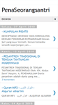 Mobile Screenshot of penaseorangsantri.blogspot.com