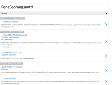Tablet Screenshot of penaseorangsantri.blogspot.com