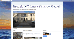 Desktop Screenshot of escuela7laurasilvademaciel.blogspot.com