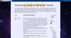 Desktop Screenshot of deviantmindmusings.blogspot.com