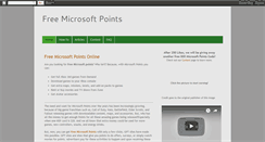Desktop Screenshot of microsoftpoints.blogspot.com