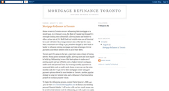 Desktop Screenshot of mortgage-refinance-toronto.blogspot.com