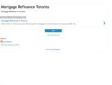 Tablet Screenshot of mortgage-refinance-toronto.blogspot.com